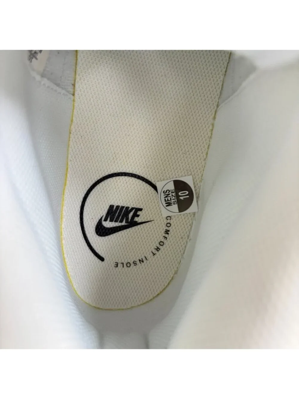 Nike Court Royale 2 Mid Mens Size 10 White Black Gold Athletic Shoes Sneakers